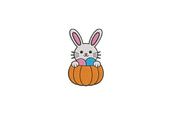 Bunny in Pumpkin Embroidery