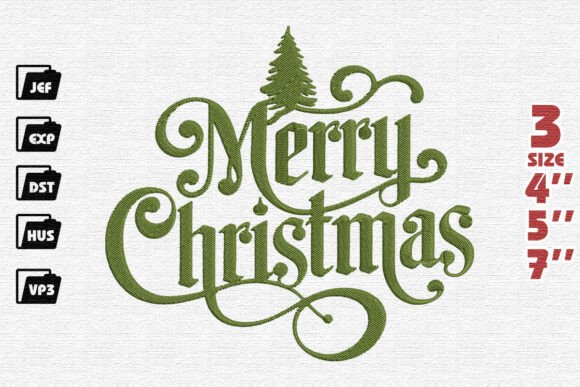 Elegant Merry Christmas Flourish