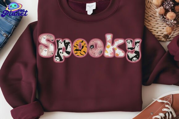 Faux Embroidery Spooky Fall PNG Fall