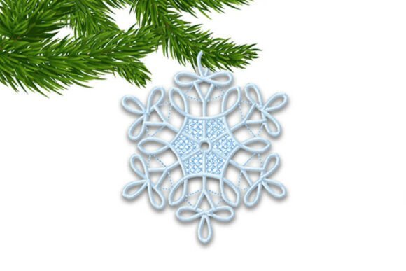FSL Christmas Snowflake Embroidery