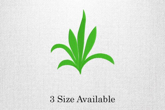 Green Leaf Minimal Plant Embroidery Desi
