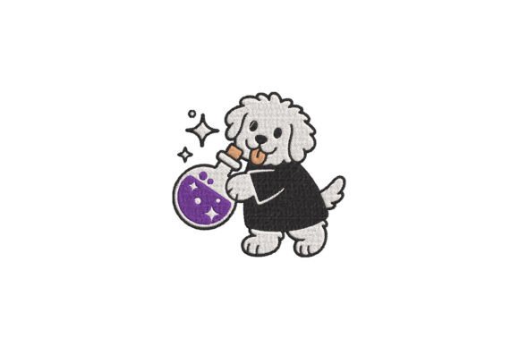 Magic Dog Potion Embroidery